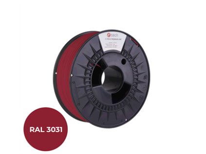 408357 filament c tech premium line tpu 90a flexibilni orientalni cervena ral3031 1 75mm 1kg