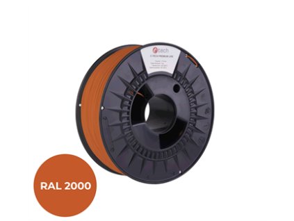 408354 filament c tech premium line tpu 90a flexibilni zlutooranzova ral2000 1 75mm 1kg