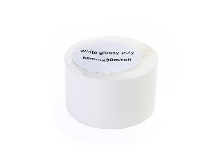 410085 high gloss label roll jetworld white 56mm 30m replacement do epson tm 3500 roll with longitudinal perforation core size 51mm