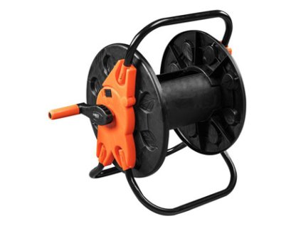 NEO TOOLS stojan pro zahradní hadici až 60m 1/2" nebo 20m 3/4", oranžovo-černý, 15-791