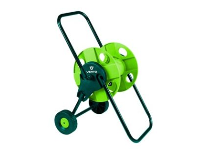 Verto vozík pro zahradní hadici až 45m 1/2" nebo 15m 3/4", 1/2" i 3/4", zelený, 15G791