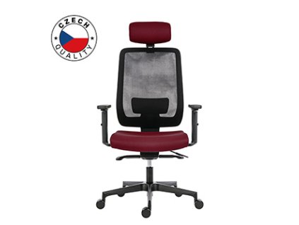 Powerton Kancelářské ergonomické křeslo Lucie, Červené