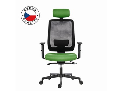 Powerton Kancelářské ergonomické křeslo Lucie, Zelené