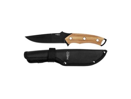 Neo Tools Full-tang nůž, nerezová ocel, 250mm, 145mm, nylonové pouzdro, váha 210 g