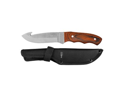 Neo Tools Survival nůž, nerezová ocel, 240mm, 130mm, 63-116, otvírák na láhve, pouzdro z nylonu