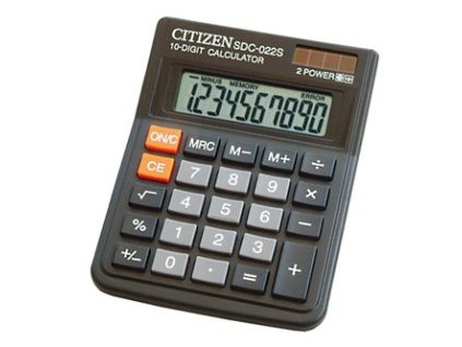 415680 citizen kalkulacka sdc022sr cerna stolni desetimistna dualni napajeni doprodej