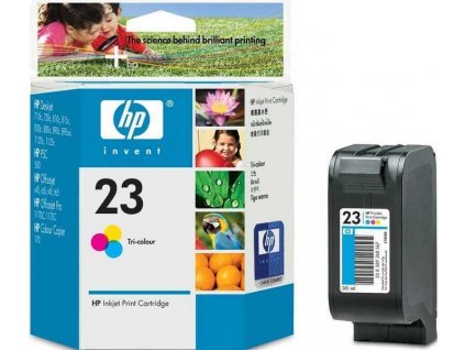 originál HP23 (C1823D) color cartridge barevná originální inkoustová náplň pro tiskárnu