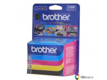 originál sada Brother LC-900 VALBP cartridge originální inkoustové náplně pro tiskárnu