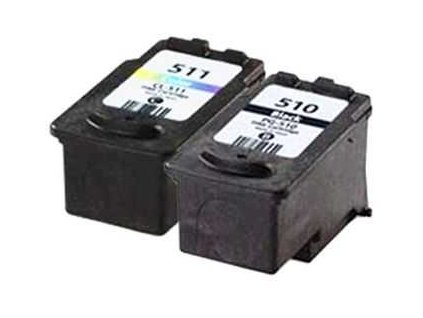 sada Canon PG-510 + Canon CL-511 multipack black, color černá, barevná kompatibilní cartridge inkoustové náplně pro tiskárnu