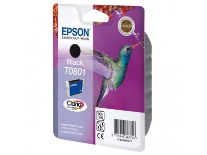 originální Epson T0801 black cartridge černá originální inkoustová kazeta pro tiskárnu