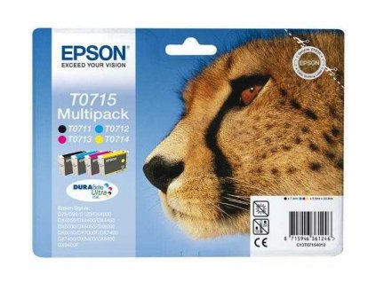 originální sada Epson T0715 (T0711-T0714) - 4 kusy originální cartridge pro tiskárnu