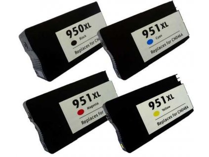 sada HP 950XL-951XL (950XL-BK,951XL-C,951XL-M,951XL-Y) kompatibilní inkoustová cartridge pro tiskárnu