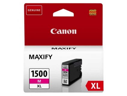 originální Canon PGI-1500XL m magenta cartridge purpurová červená originální inkoustová náplň pro tiskárnu