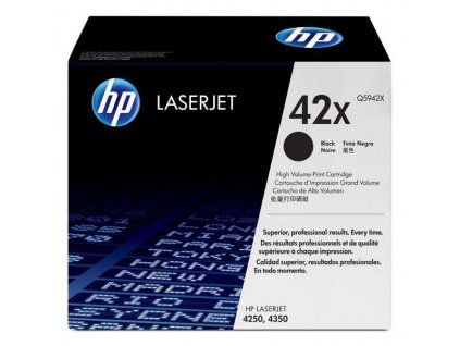 originální toner HP 42X, Q5942X - black černý originální toner pro tiskárnu