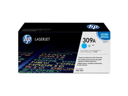 originální toner HP Q2671A, HP 308A cyan modrý azurový originální toner pro tiskárnu