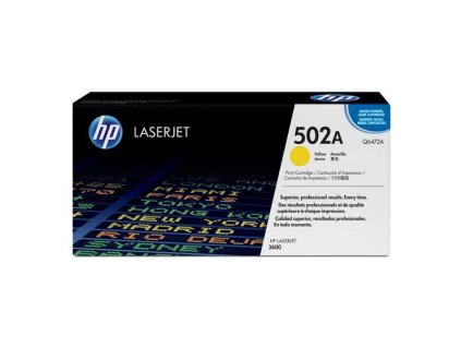 originální toner HP Q6472A, HP 501A yellow žlutý originální toner pro tiskárnu