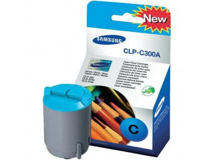 originální toner Samsung CLP-C300A cyan (modrý, azurový) originální toner pro tiskárnu