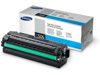 originální toner Samsung CLT-C506L cyan modrý azurový originální toner pro tiskárnu