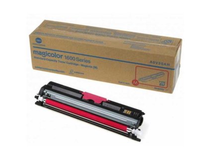 originální toner Konica-Minolta A0V30CH (M1600m) magenta purpurový červený originální toner pro tiskárnu