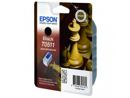 originální Epson T051 (T051140) black cartridge černá originální inkoustová náplň pro tiskárnu