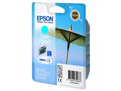 originální Epson T0442 cyan cartridge modrá originální inkoustová náplň pro tiskárnu