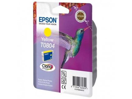 originální Epson T0804 yellow cartridge žlutá originální inkoustová náplň pro tiskárnu