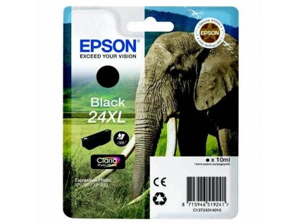 originální Epson T2431 black cartridge černá orginální inkoustová náplň pro tiskárnu