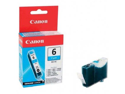 originální Canon BCI-6C cyan cartridge modrá azurová originální inkoustová náplň pro tiskárnu