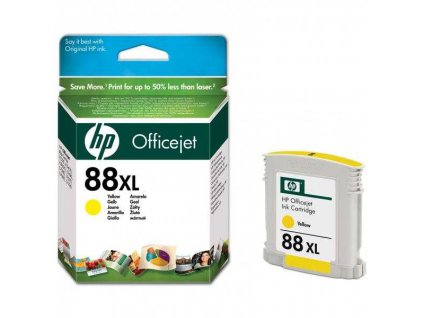 originální HP88 yellow C9393A cartridge žlutá inkoustová originální náplň pro tiskárnu