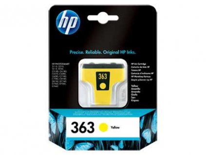 originální HP363 (C8773EE) yellow cartridge žlutá inkoustová originální náplň pro tiskárnu
