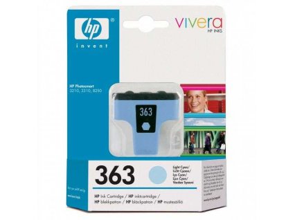 originální HP363 (C8774EE) light cyan cartridge světle azurová inkoustová originální náplň pro tiskárnu
