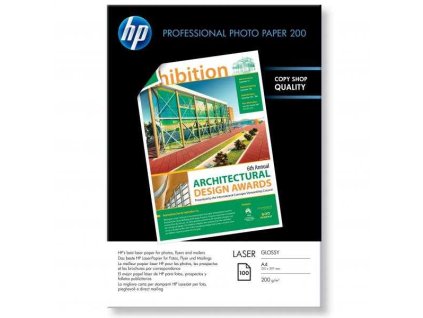 HP Professional Glossy Laser Photo Paper, foto papír, lesklý, bílý, A4, 200 g/m2, 100 ks, CG966A, laserový