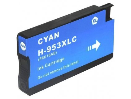 kompatibilní s HP 953XL (F6U16AE) cyan azurová modrá inkoustová cartridge pro tiskárnu
