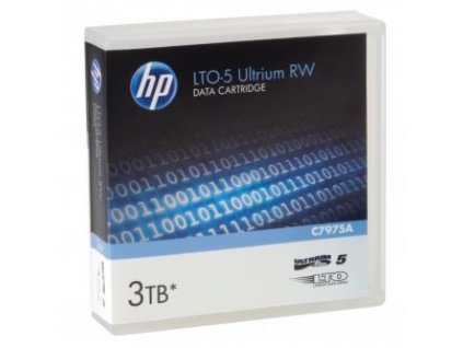 HP Ultrium RW LTO 5, 1100 (1,1 TB)/GB 3000 (3 TB)GB, světle modrá, C7975A, pro archivaci dat