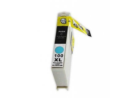 Lexmark 14N1069E - 100XL cyan modrá azurová inkoustová kompatibilní cartridge pro tiskárnu