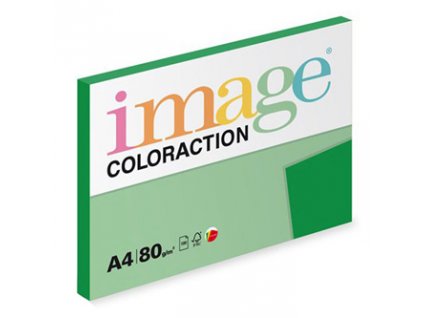 Xerografický papír Coloraction, Dublin, A4, 80 g/m2, tmavě zelený, 100 listů, vhodný pro inkoustový tisk