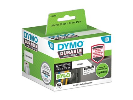 Dymo 2112289  polypropylenové štítky bílé  32mm x 57mm