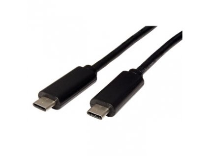 USB kabel (3.1), USB C samec - USB C samec, 0.5m, černý, plastic bag