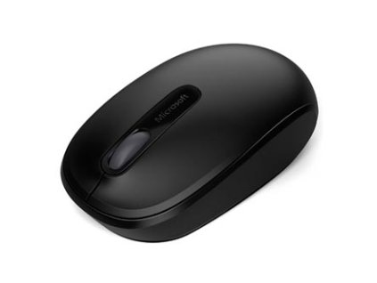 Microsoft Myš Mobile Mouse 1850, 1000DPI, 2.4 [GHz], optická, 3tl., bezdrátová, černá, 1 ks AA, Klasická, Microsoft Nano Transceiv