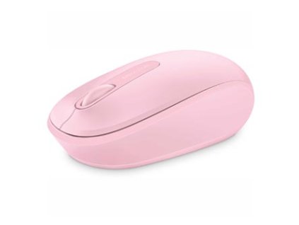 Microsoft Myš Mobile Mouse 1850, 1000DPI, 2.4 [GHz], optická, 3tl., bezdrátová, růžová, 1 ks AA, Klasická, Microsoft Nano Transcei