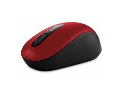 Microsoft Myš Bluetooth Mobile Mouse 3600, 1000DPI, Bluetooth, optická, 3tl., bezdrátová, červená, 1 ks AA, klasická, BlueTrack