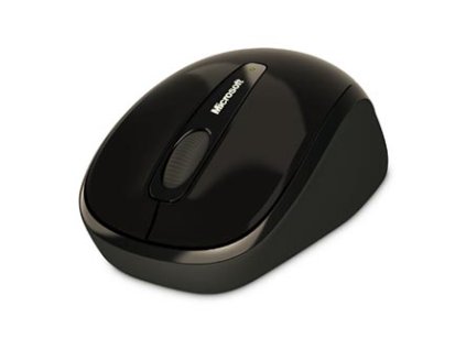 Microsoft Myš Mobile Mouse 3500, 1000DPI, 2.4 [GHz], optická, 3tl., bezdrátová, černá, 1 ks AA, klasická, Microsoft Nano Transceiv