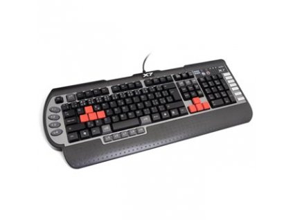 A4Tech G800V, klávesnice CZ, herní, voděodolná typ drátová (USB), černá