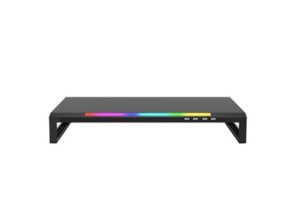 Marvo  Podstavec pod monitor  DZ-01  4x USB Hub 2.0  černý  plast  20 kg nosnost  Rainbow podsvícení