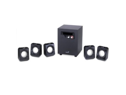 Genius reproduktory SW-5.1 1020 v2, 5.1, 26W, černé, ovládací panel, domácí kino, 3,5 mm jack, 170Hz~20kHz