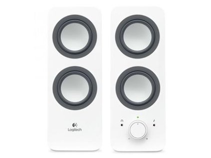 Logitech reproduktory Z200-SNOW WHITE, 2.0, 10W, bílé, regulace hlasitosti