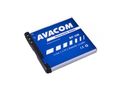 Avacom baterie pro Nokia N81, 6500 Slide, Li-Ion, 3,7V, 950mAh, 3,5Wh, (náhrada BP-5M)