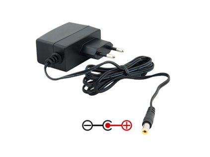 Napájecí adaptér univerzální 12V 1A 12W konektor 5,5mm x 2,1mm plus pó, l uprostřed