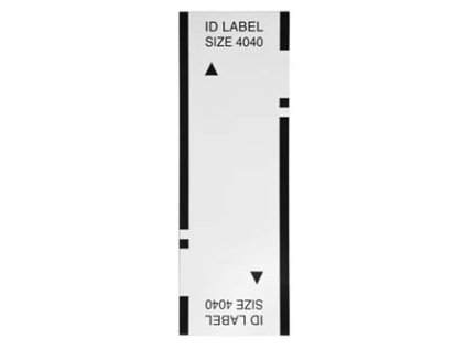Štítky pro razítka Brother  ID4040  40x40mm  12ks  s průhlednou krytkou