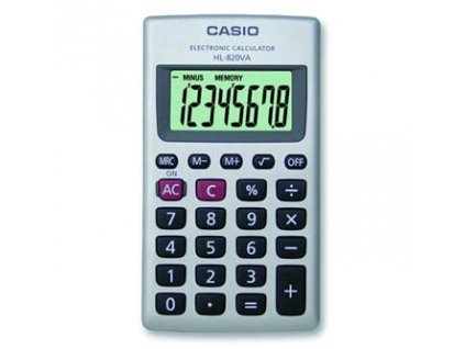 Casio Kalkulačka HL 820 VA, bílá, kapesní, osmimístná
